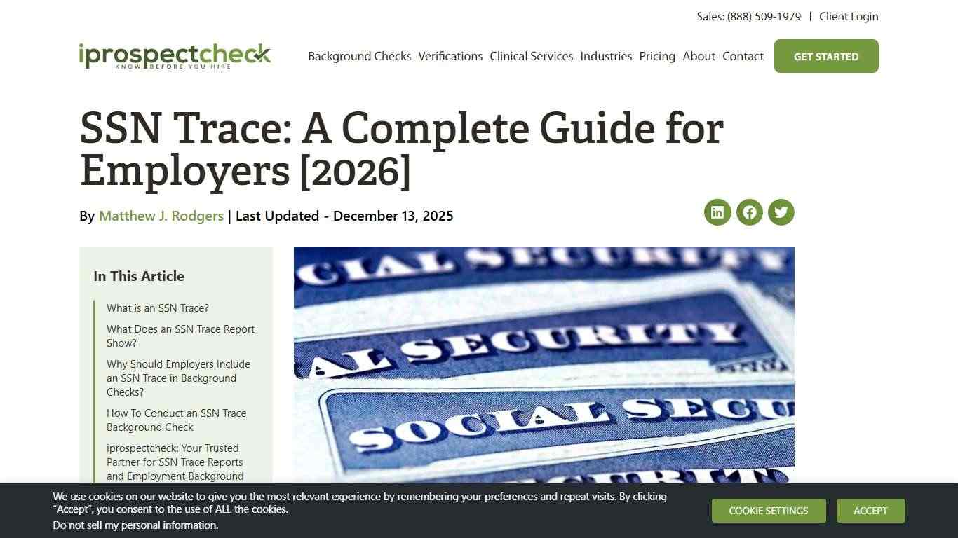 SSN Trace: A Complete Guide for Employers [2026] - iprospectcheck